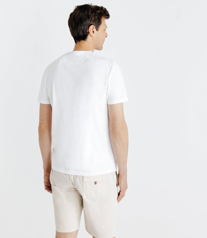 Izac T-shirt Avec Broderie Blanc