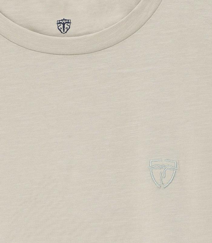 Izac T-shirt Avec Broderie Manches Courtes Vert