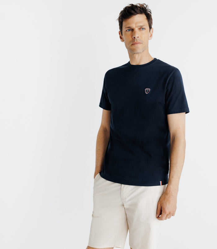 Izac T-shirt Avec Broderie Marine