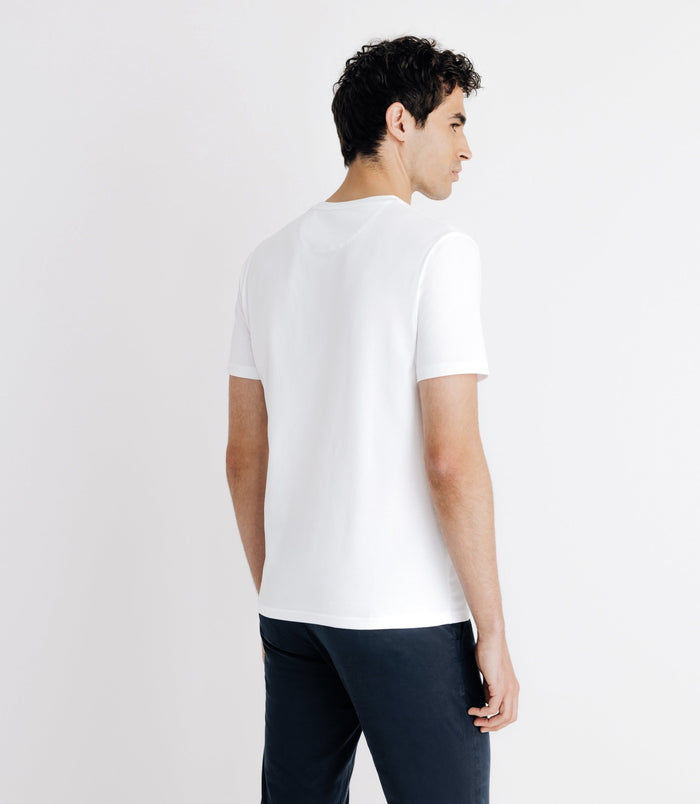 Izac T-shirt Avec écriture Au Centre Blanc