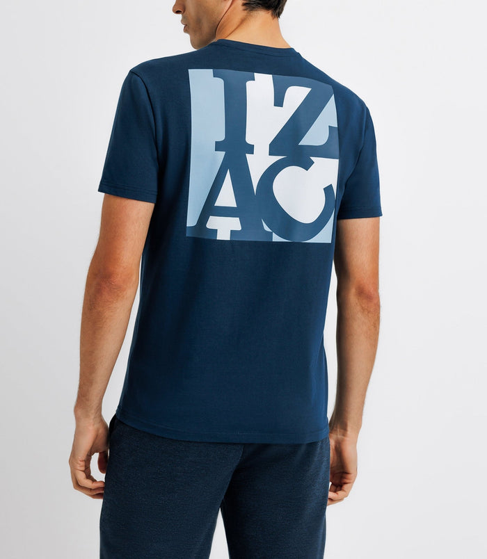 Izac T-shirt Avec Imprimé Marine