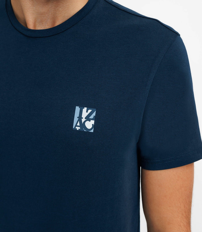 Izac T-shirt Avec Imprimé Marine