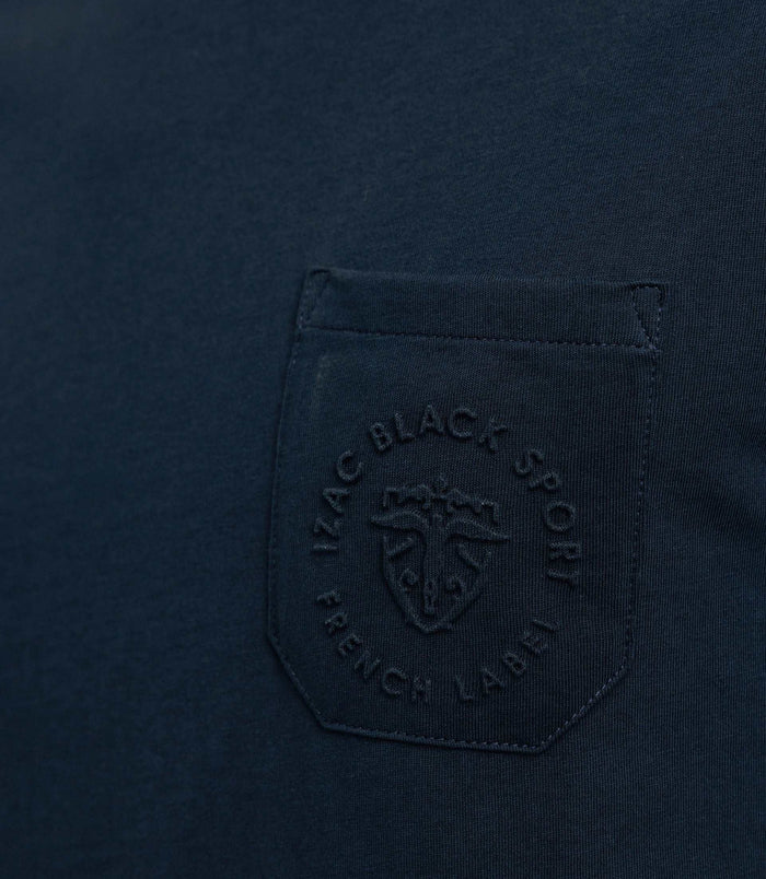 Izac T-shirt Avec Logo Marine