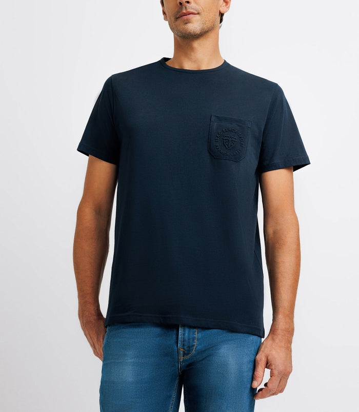izac T-shirt avec logo marine
