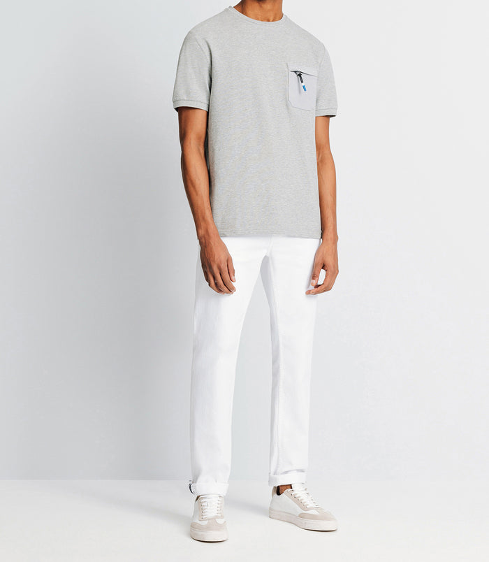 izac T-shirt avec poche zippée gris