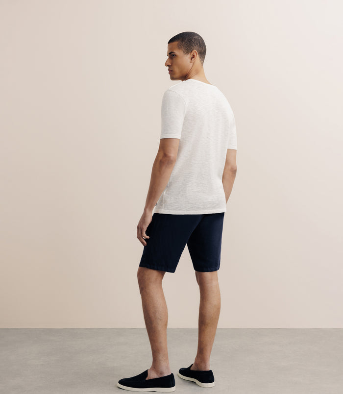 Izac T-shirt Boutonné écru