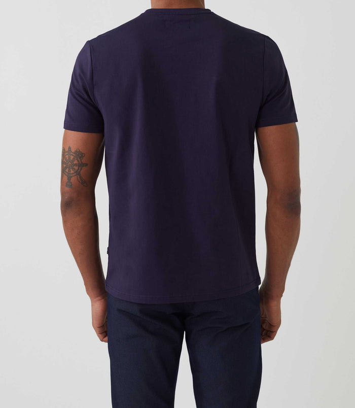 Izac T-shirt Col Rond Avec Logo Marine "Hamilton"