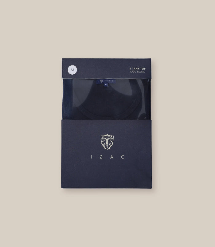 Izac T-shirt Col Rond Basique Noir