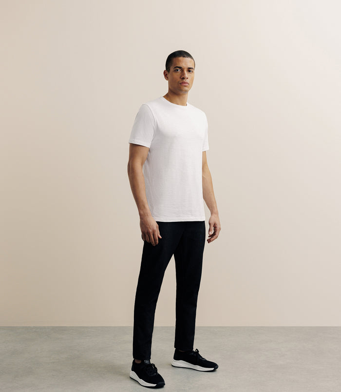 Izac T-shirt Col Rond Blanc