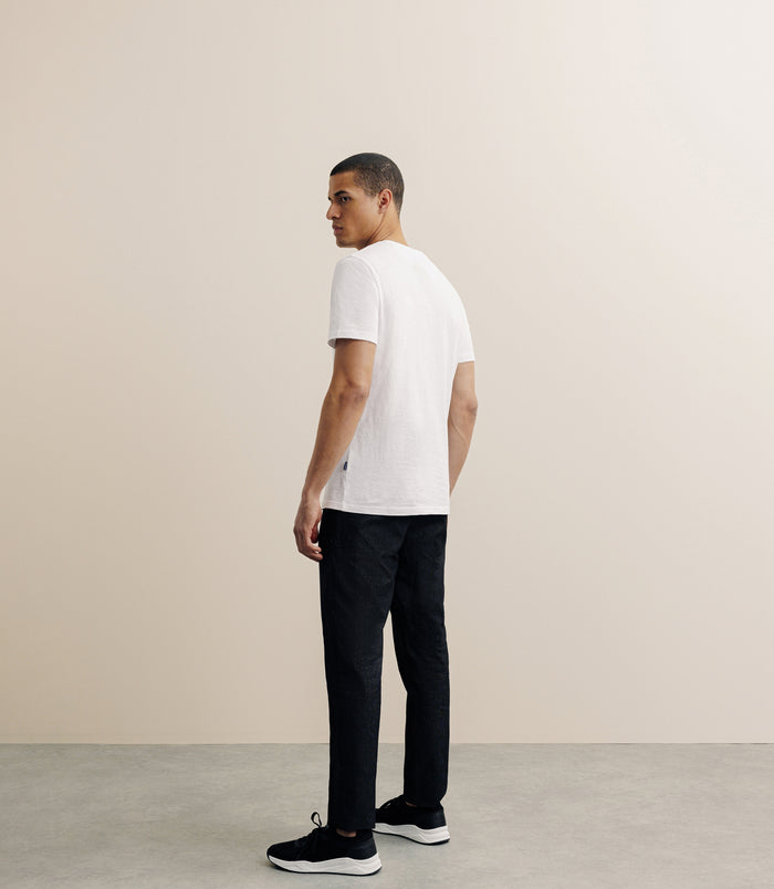 Izac T-shirt Col Rond Blanc