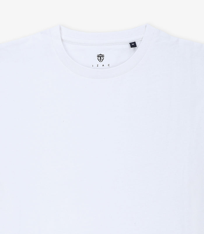 Izac T-shirt Col Rond Blanc
