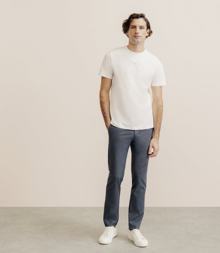 Izac T-shirt Col Rond écru