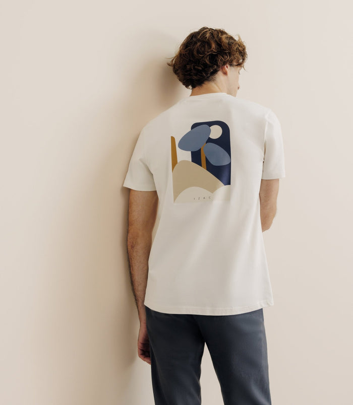 Izac T-shirt Col Rond écru