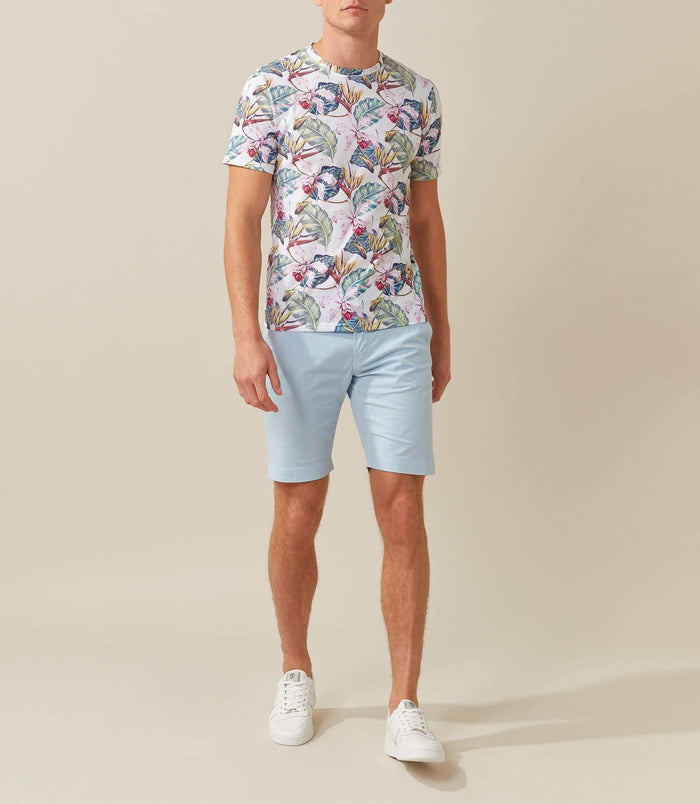 Izac T-shirt Col Rond Imprimé Blanc "Xeu"