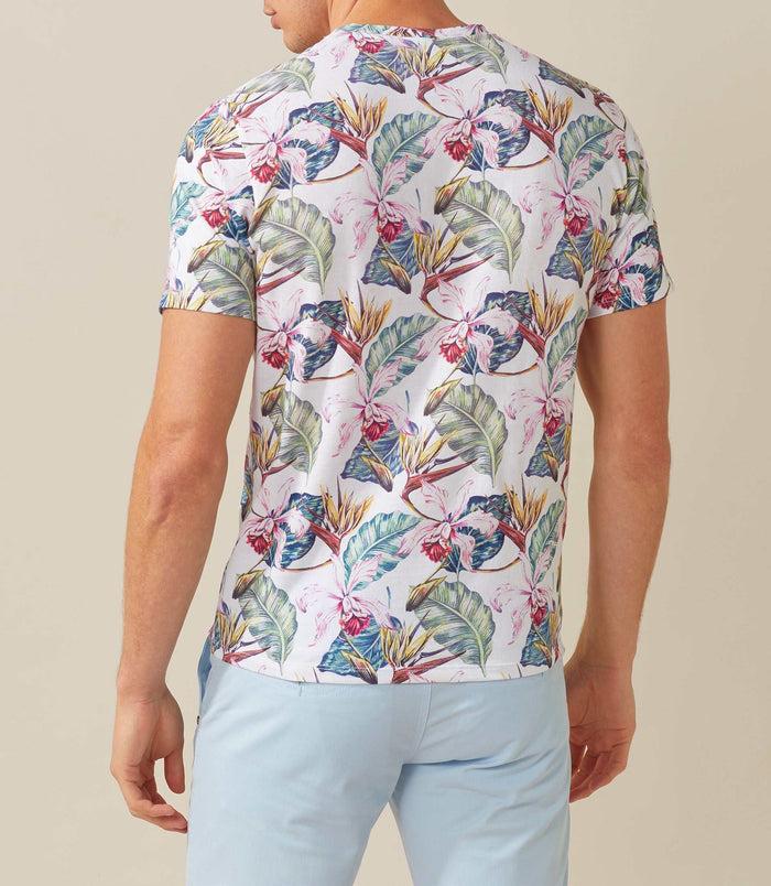 Izac T-shirt Col Rond Imprimé Blanc "Xeu"