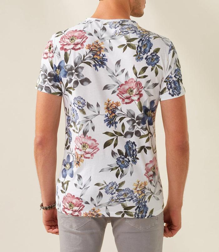 Izac T-shirt Col Rond Imprimé Blanc "Xiao"