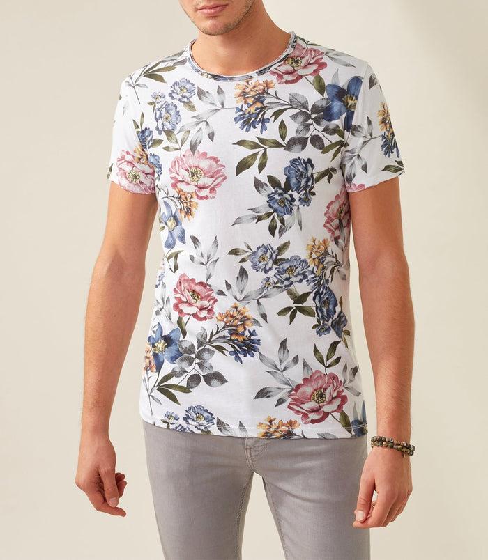 Izac T-shirt Col Rond Imprimé Blanc "Xiao"