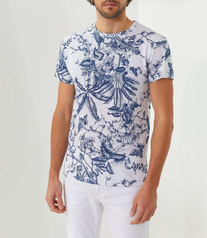 Izac T-shirt Col Rond Imprime Blanc "Xilo"