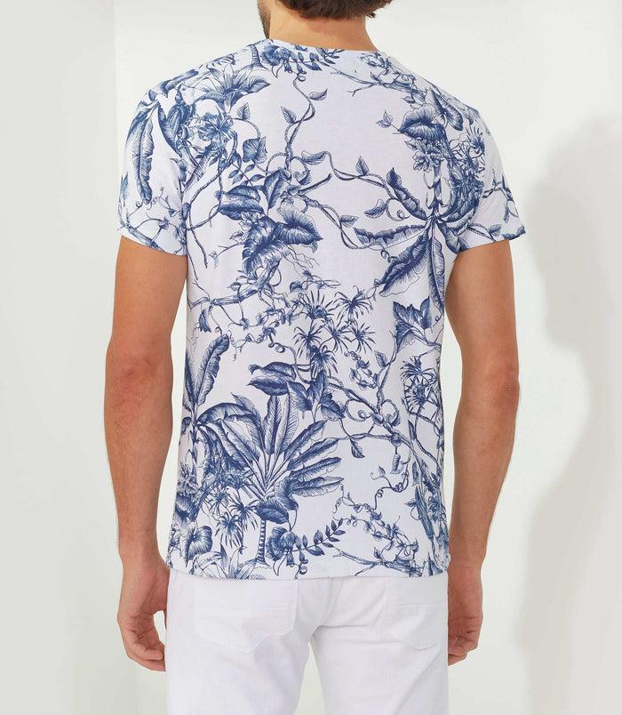Izac T-shirt Col Rond Imprime Blanc "Xilo"