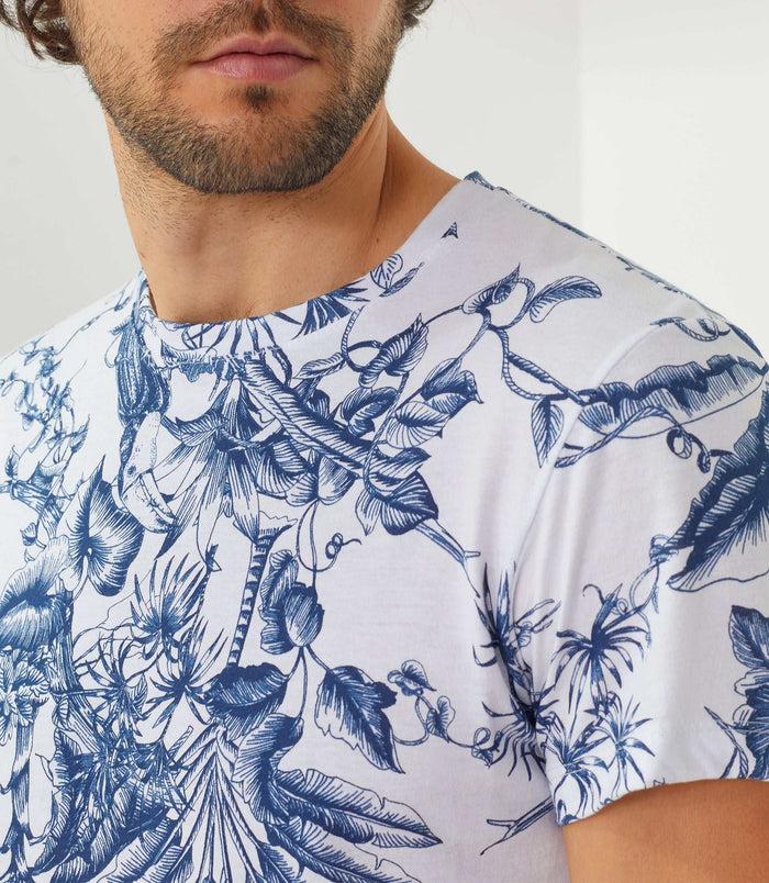 izac T-shirt col rond imprime blanc "Xilo"