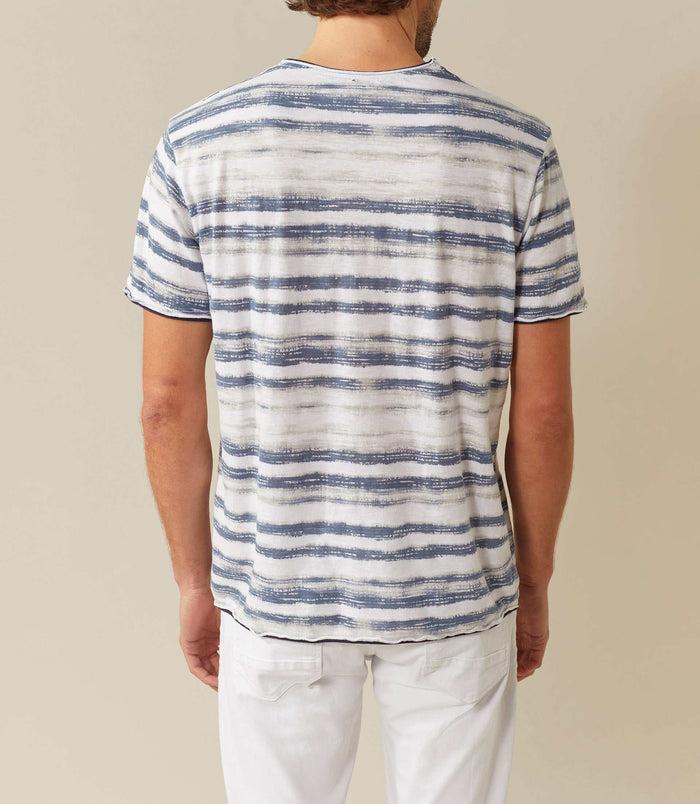 Izac T-shirt Col Rond Imprimé Blanc "Xin"