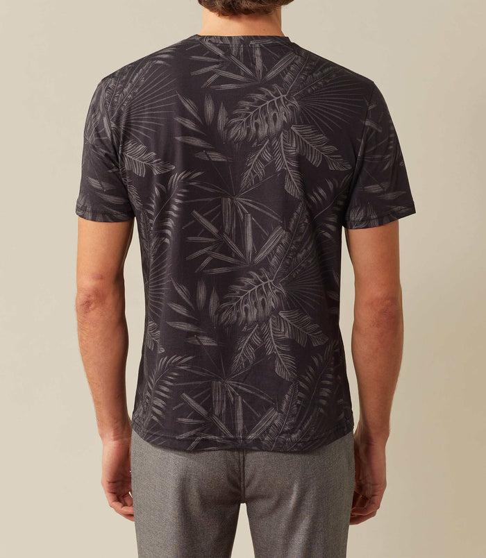 Izac T-shirt Col Rond Imprimé Noir "Xumo"