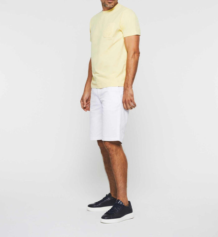 izac T-shirt col rond jaune "Gabriel"