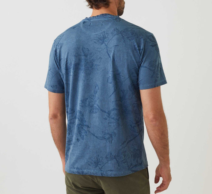 Izac T-shirt Col Rond Manches Courtes Bleu "Harry"