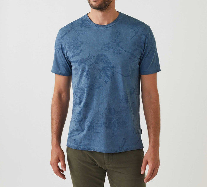 izac T-shirt col rond manches courtes bleu "Harry"