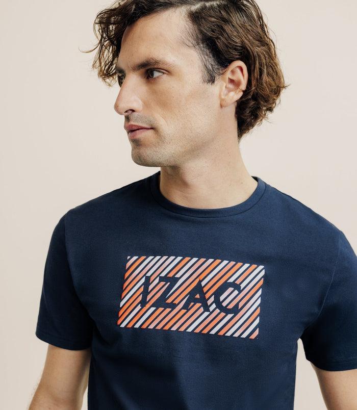 Izac T-shirt Col Rond Marine