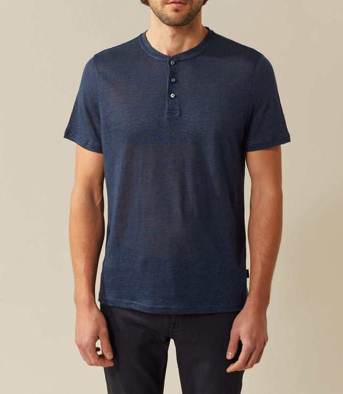 Izac T Shirt Col Rond Marine "Xabi"