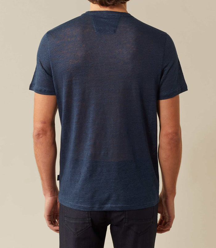 Izac T Shirt Col Rond Marine "Xabi"