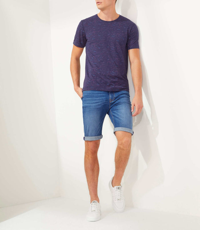 izac T-shirt col rond marine "Ximenia"