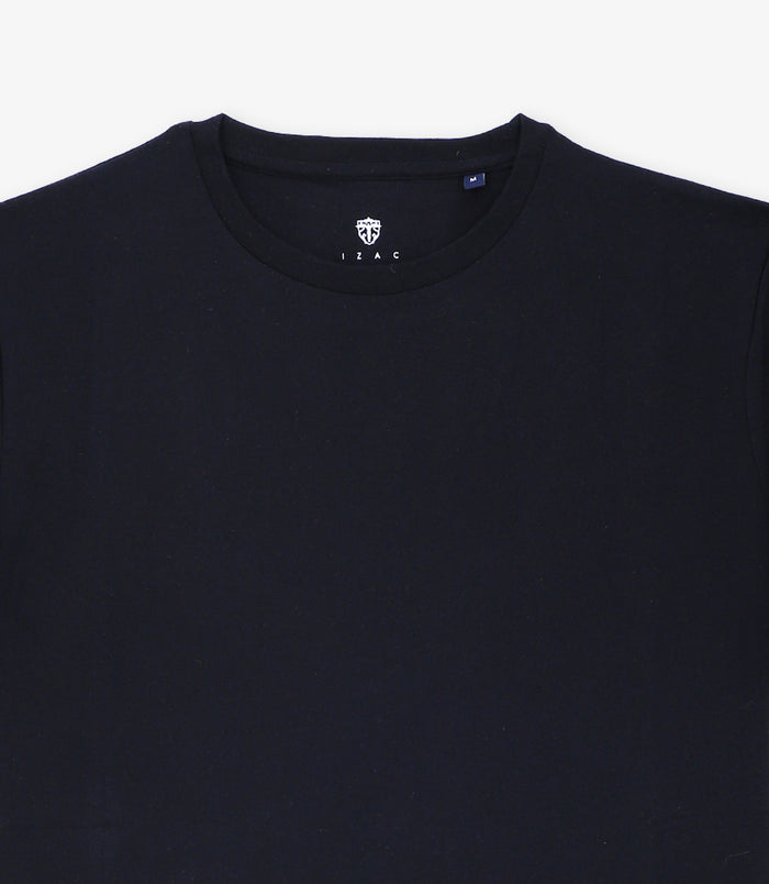 Izac T-shirt Col Rond Noir