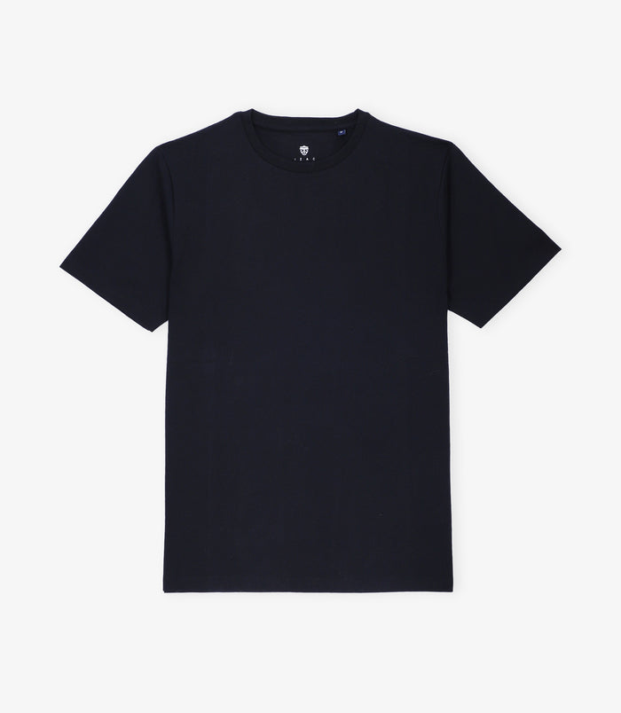 izac T-shirt col rond noir