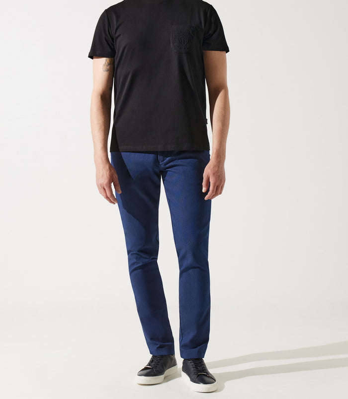 Izac T-shirt Col Rond Poche Logo Noir GABRIEL