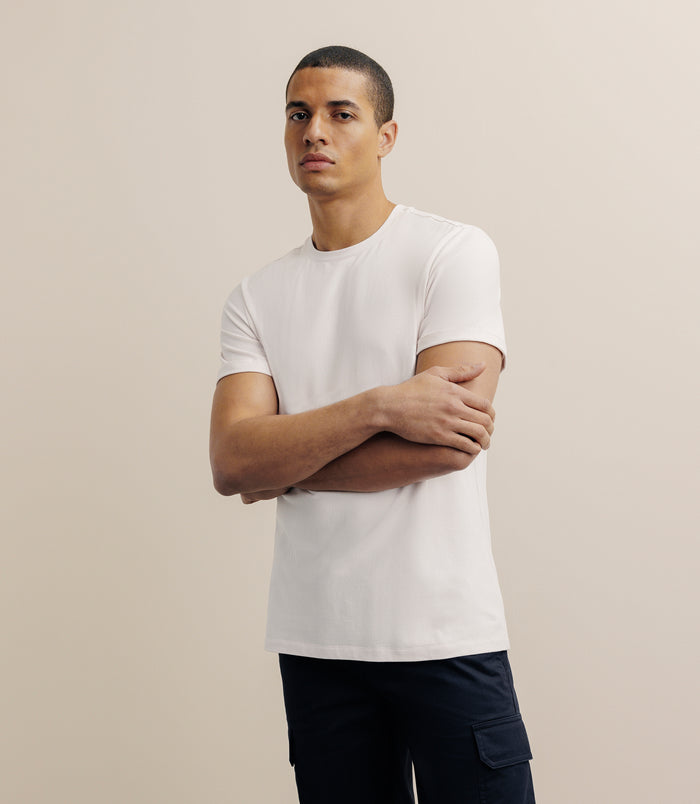 izac T-shirt col rond rose