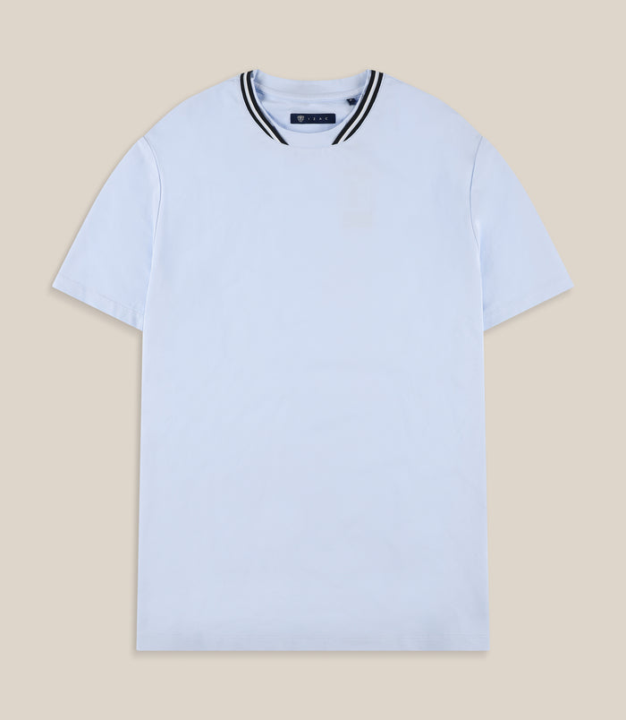 izac T-shirt col teddy ciel