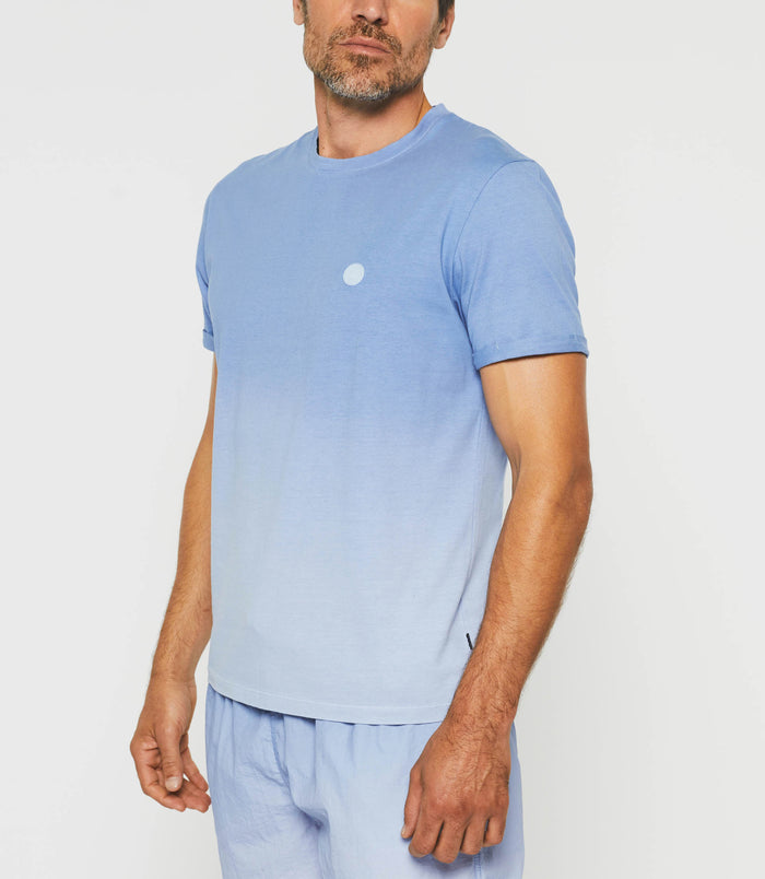 Izac T-shirt Dégradé Bleu Ciel "Guyto"