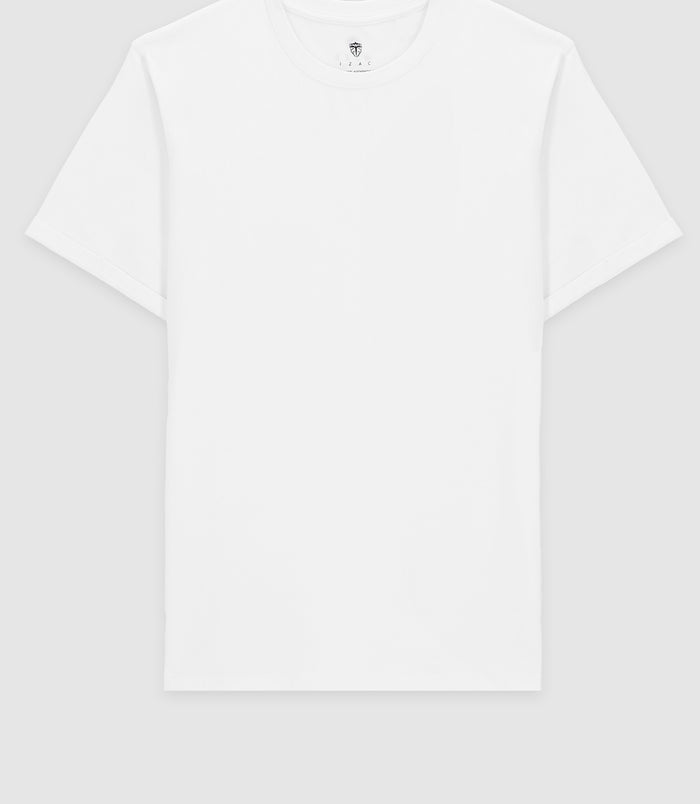 izac T-shirt en coton blanc