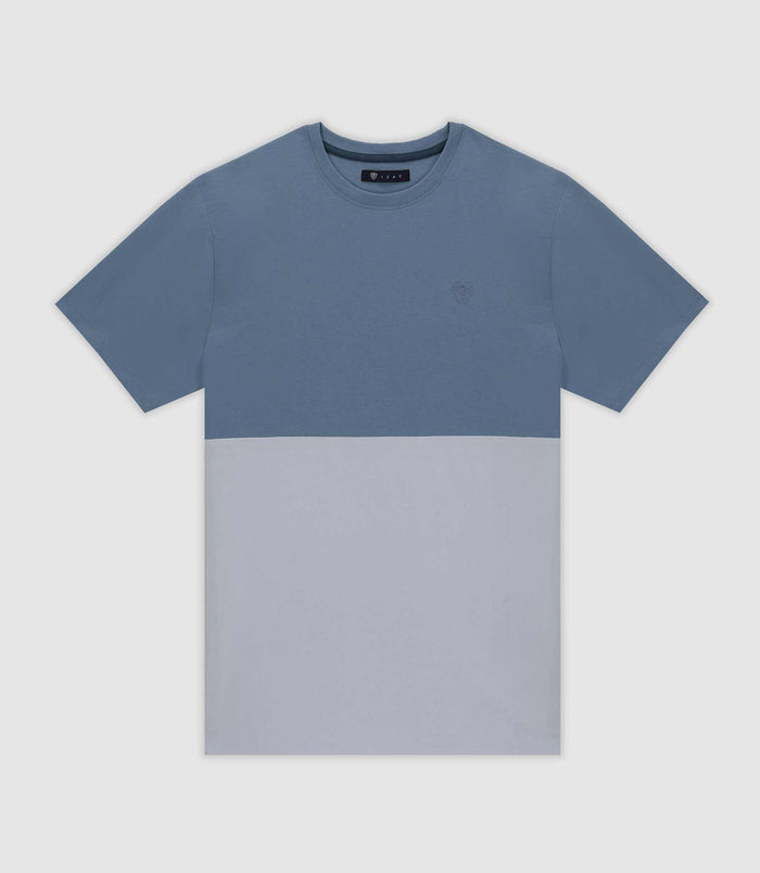 izac T-shirt en coton indigo