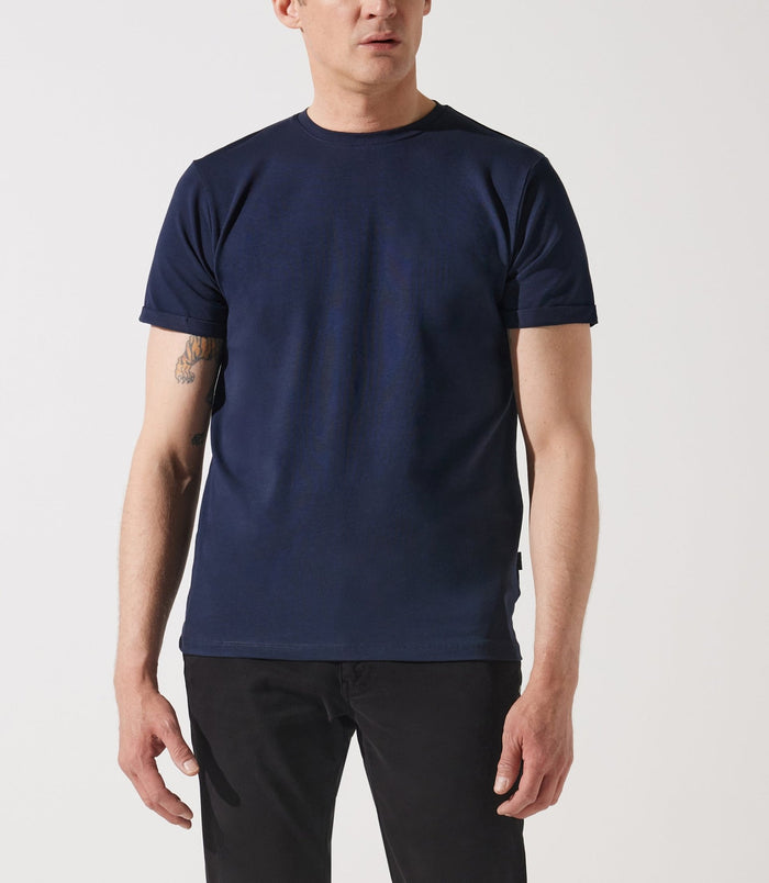 izac T-shirt en coton marine