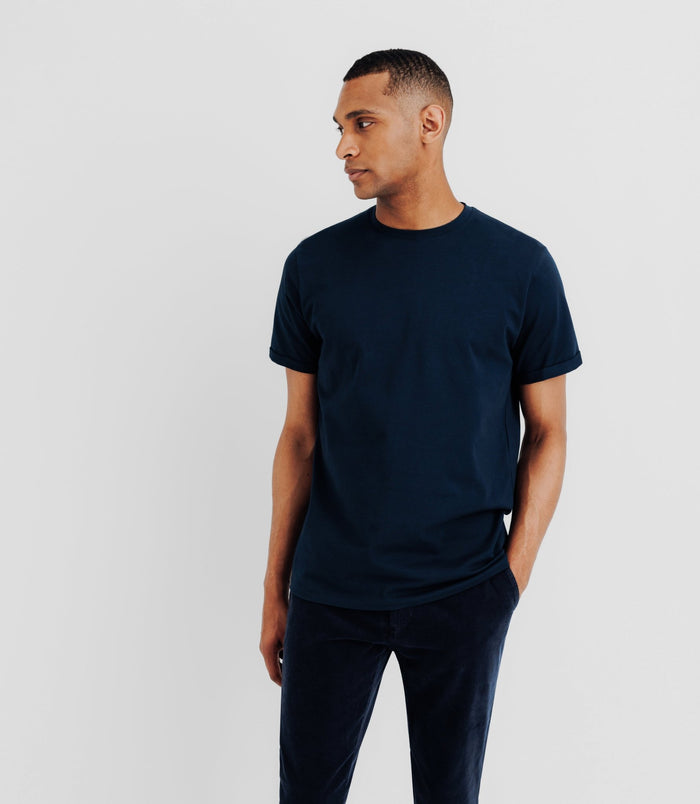 Izac T-shirt En Jersey Marine