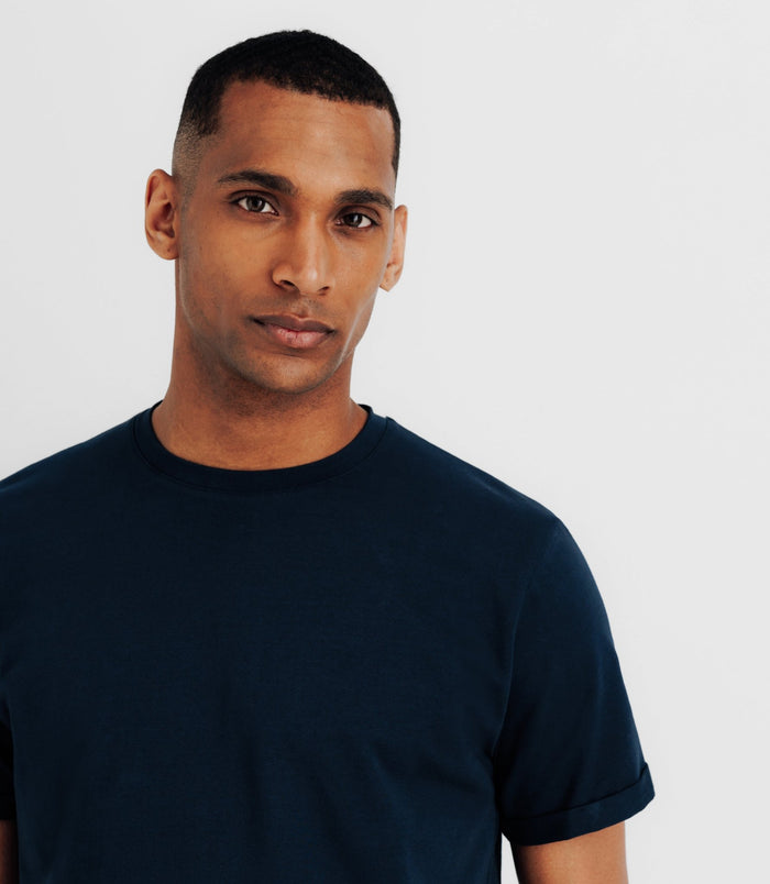 Izac T-shirt En Jersey Marine