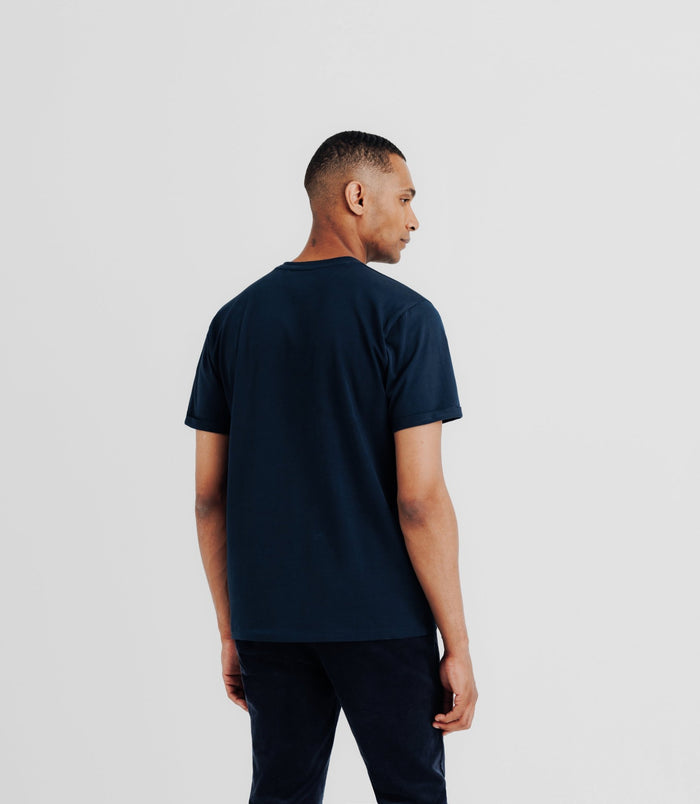 Izac T-shirt En Jersey Marine