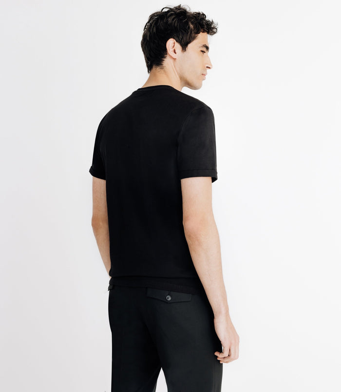 Izac T-shirt En Jersey Noir