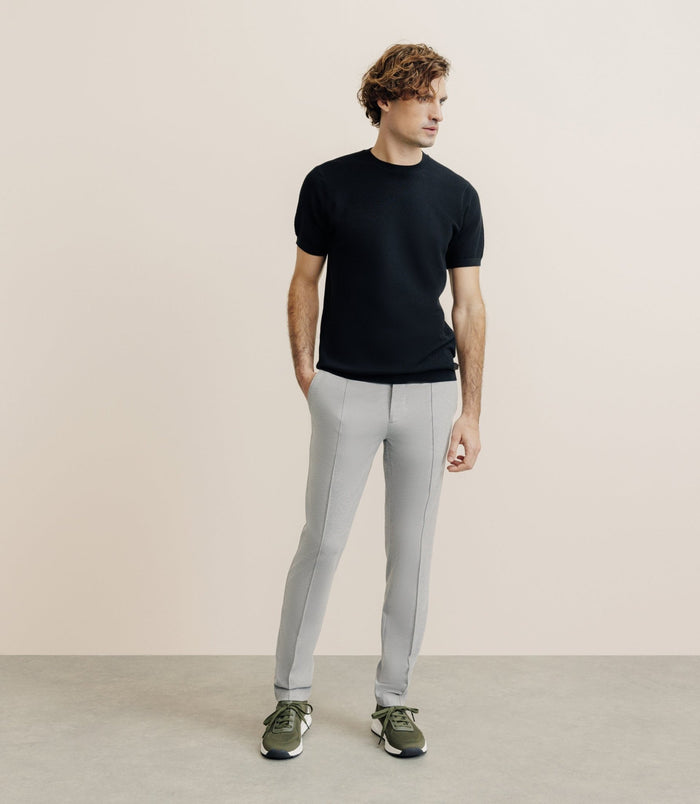 Izac T-shirt En Maille Noir