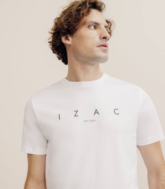 Izac T-shirt Imprimé Blanc