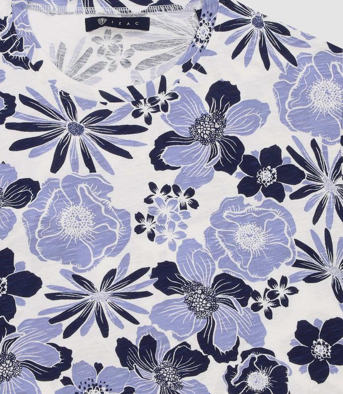 Izac T-shirt Imprimé Blanc GUSTINOUT