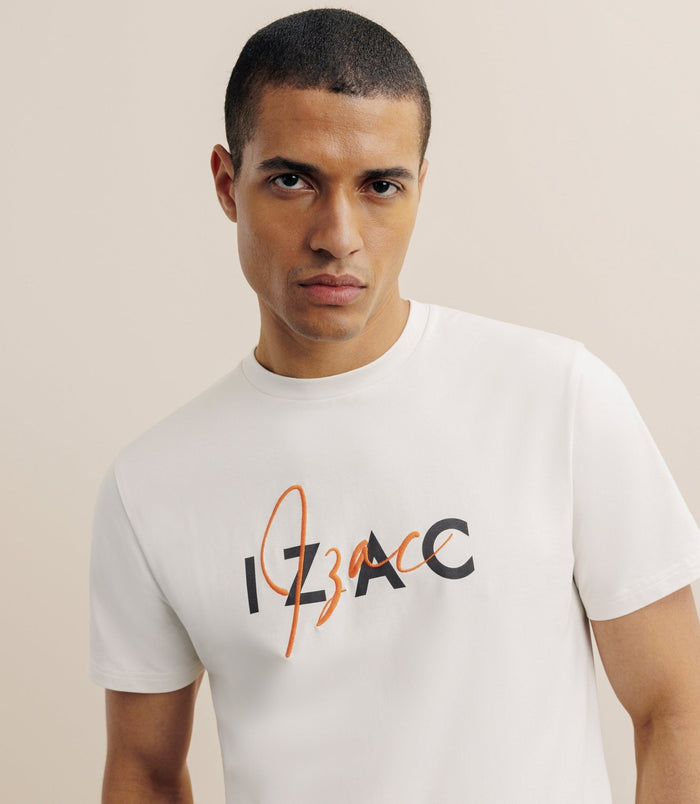 Izac T-shirt Imprimé écru